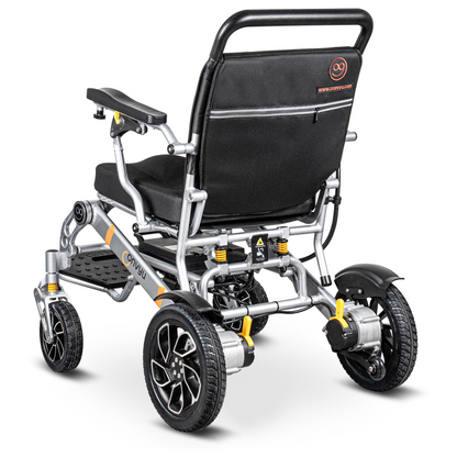 Convyu’s Third-Generation Electric Wheelchair, The EW-09, Offers Range Of Up To 35 Miles, A 700-Watt Motor, And Solid Rubber Tires. The Wheelchair Lets You Travel as You Please